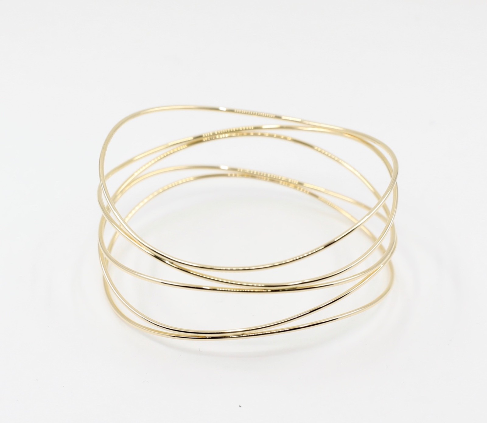 Tiffany Elsa Peretti Wave Five-Row Bracelet Yellow Gold No Diamond