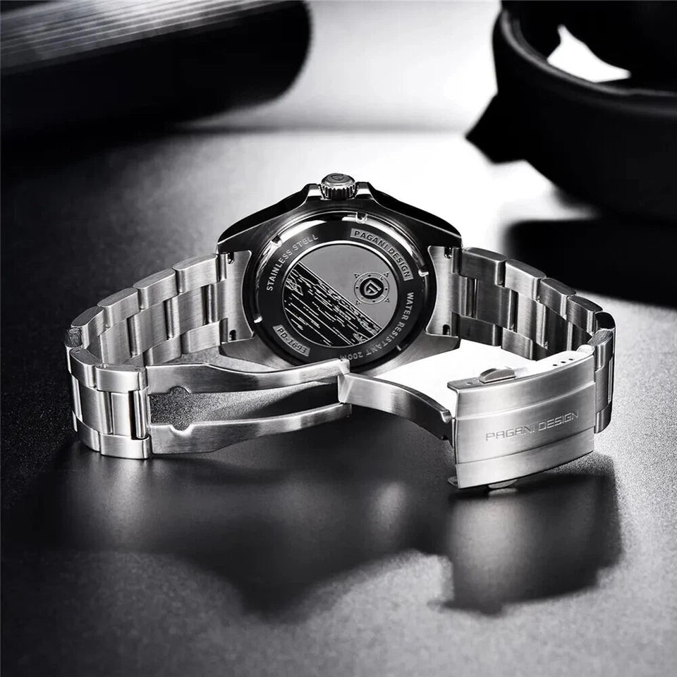 Pagani Design PD-1693 Yellow GMT Stainless Steel Automatic Men’s Watch