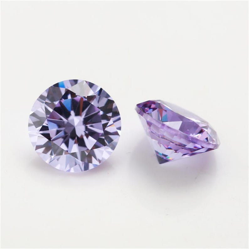5A Cubic Zirconia Round Loose Stones CZ Gems Wholesale Lot 1mm-15mm All Colors