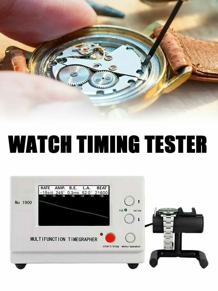 Weishi 1900 Timegrapher Watch Timing Machine For Mechanical Watches US Plug Kits