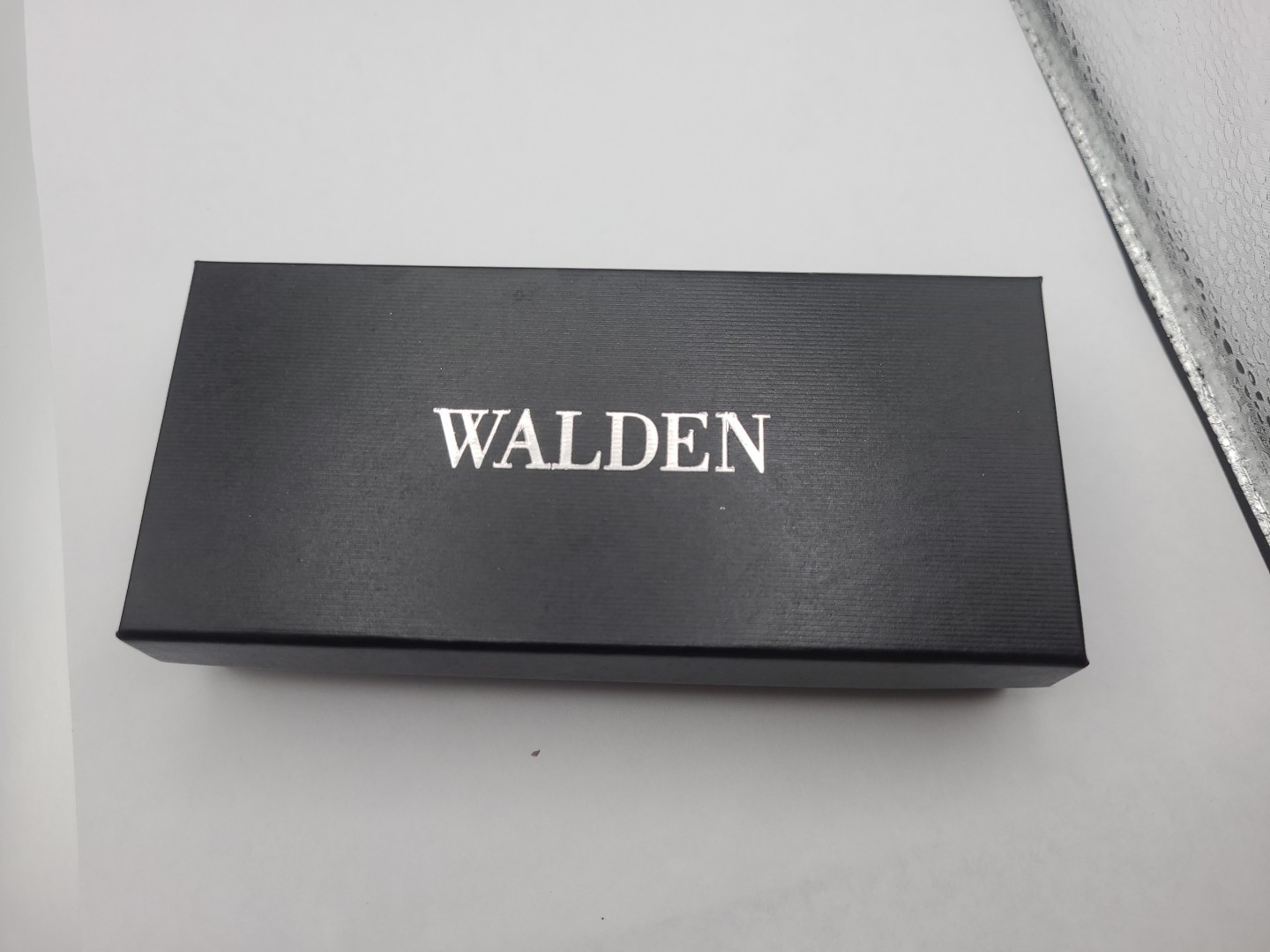 Walden 38mm Moon Phase Men Watch Quartz Rose Gold Tone Brown Band Date New