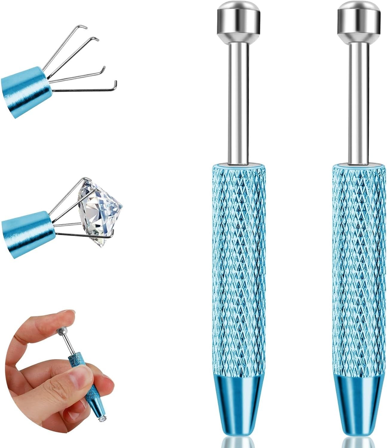 2Pcs Piercing Ball Grabber Tool for Changing Jewelry, Stianless Steel Flat Ba…