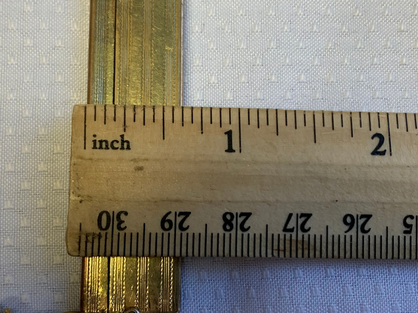 Gold Filled Pocket Watch Fob 35.89g Fine Jewelry 11.5″ Curb Link w/ Comb Pendant