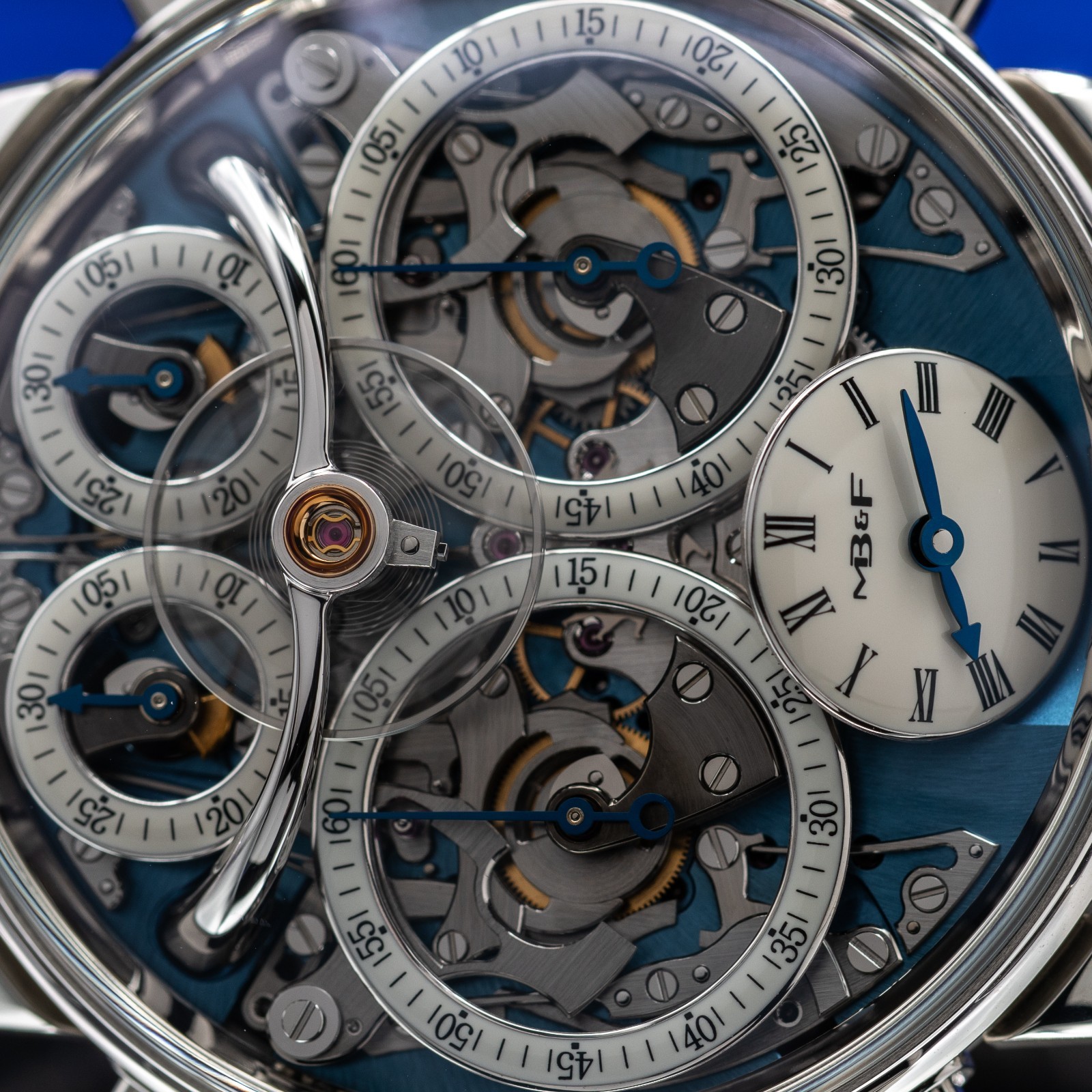 MB&F Legacy Machine(LM) Sequential Flyback Platinum Dual Chrono Flyback 10.PL.BU