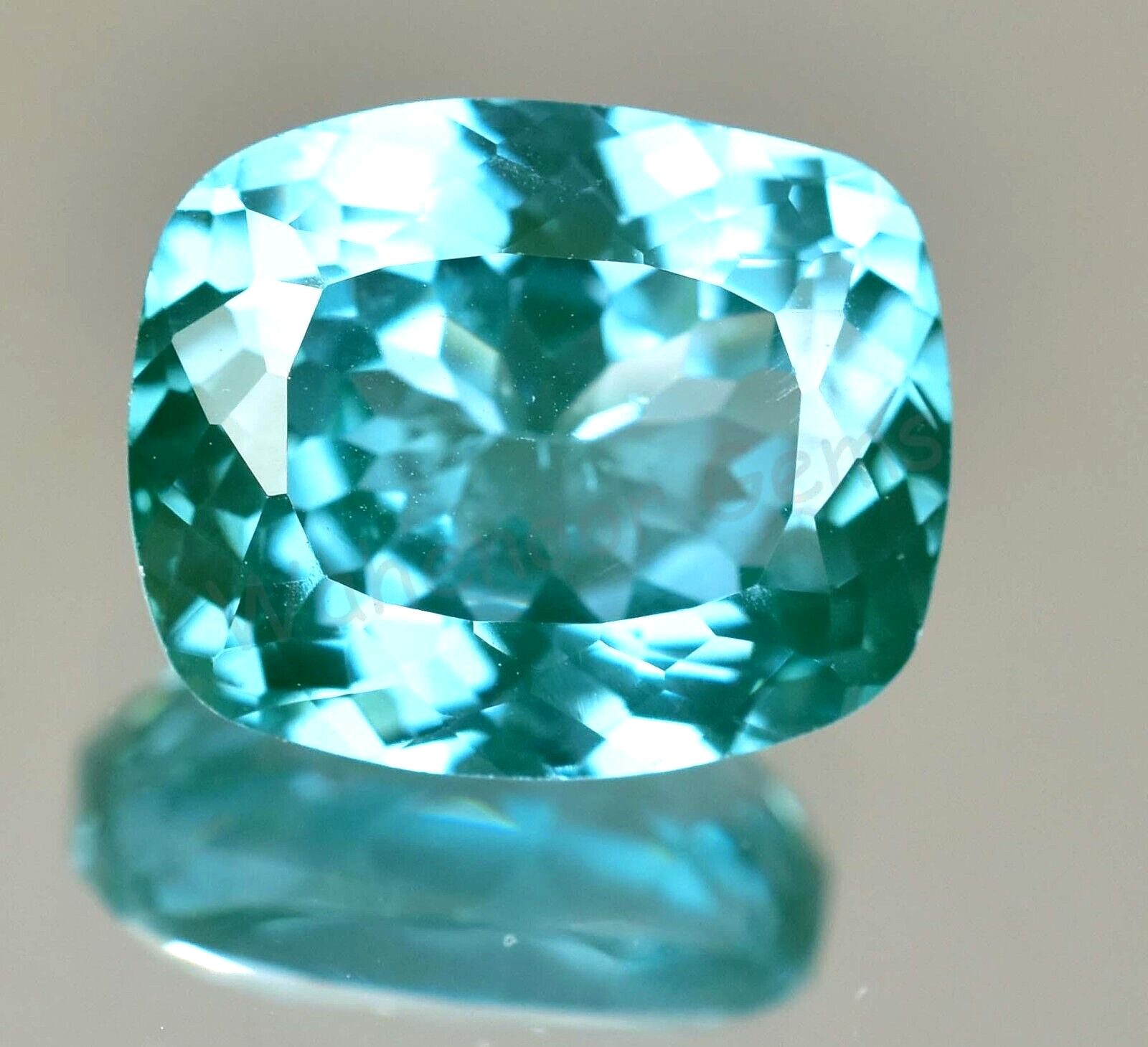 17.70 Ct Natural Paraiba Tourmaline Blueish Green Neon Copper Loose Gemstone