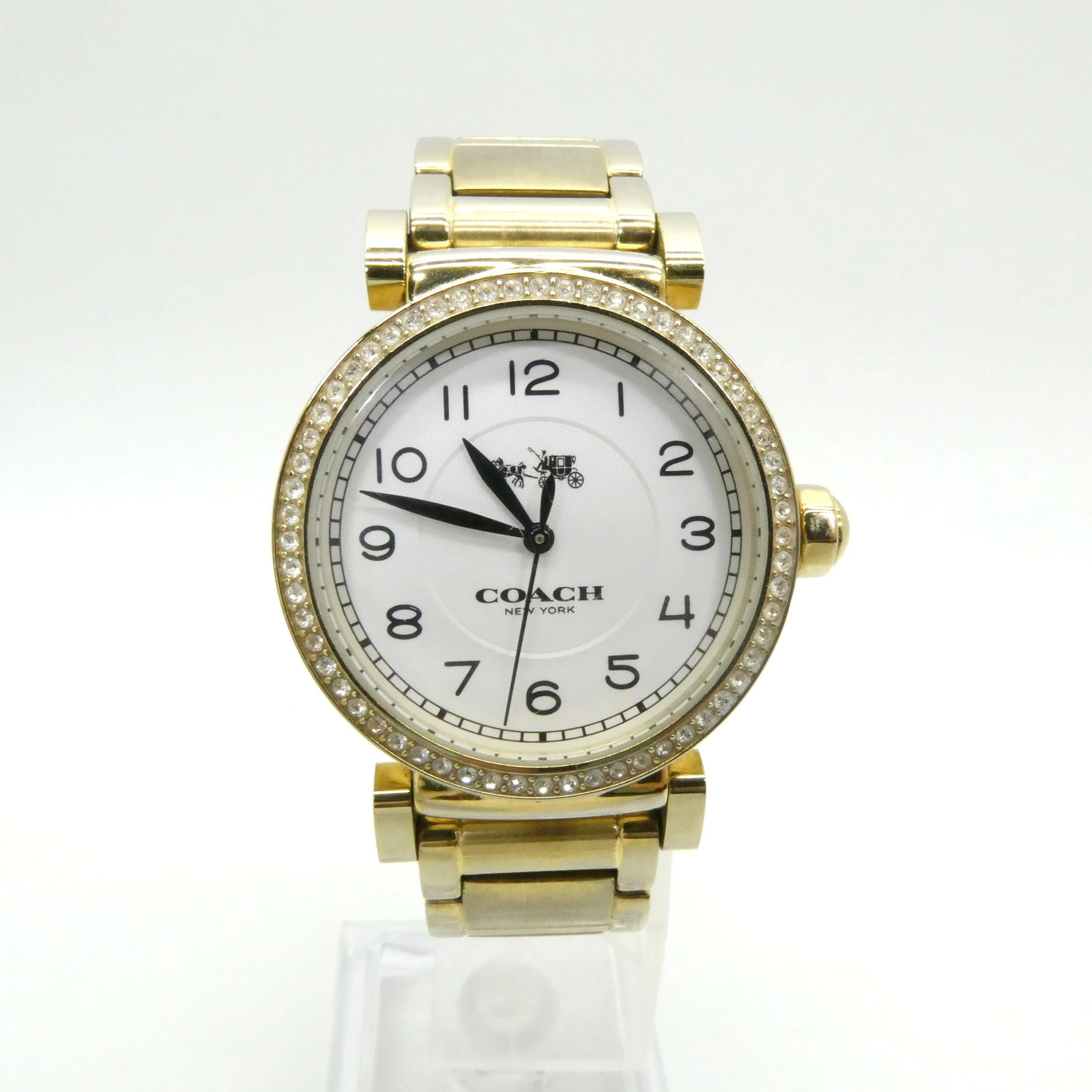 COACH Madison White Dial Gold Watch 14502397 Analog Ladies Gold Watch Used 141 W