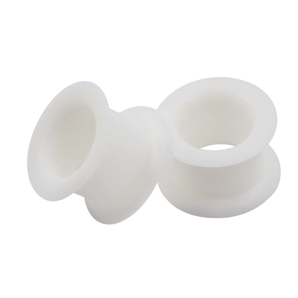 Pair Thick Silicone Ear Plugs Tunnels Gauges Flexible Ear Earlets 6mm-25mm