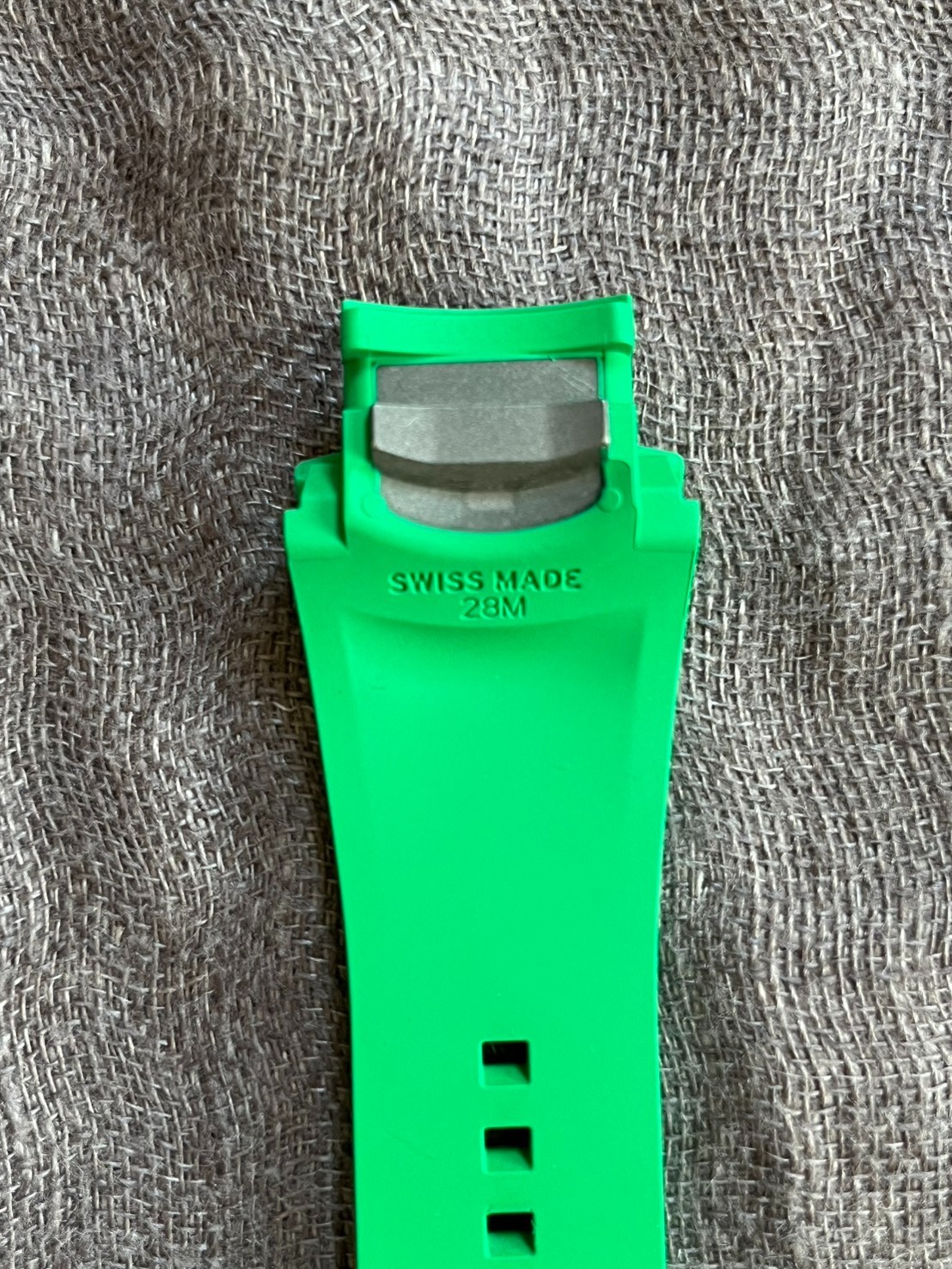 Authentic Richard Mille Green Rubber Strap For RM028 28M