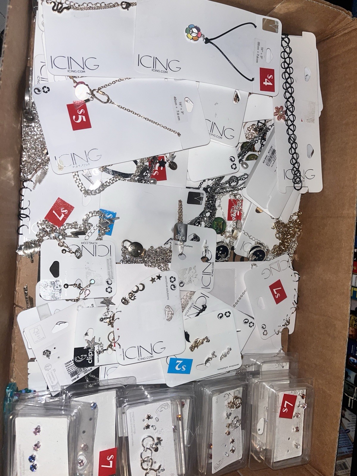 ICING & Claire’s Fashion Jewelry Mixed Lot Earrings Necklaces Bracelets Rings