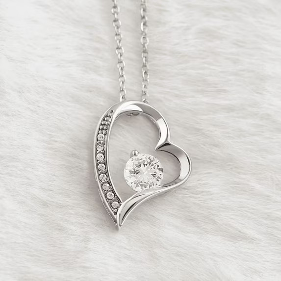 To My Wife Heart Necklace From Husband, Forever Love Necklace For Women