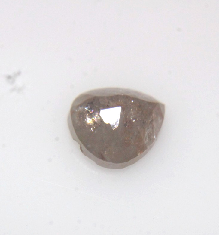 1.23Ct Natural Real Pear Shape Brown Red Color Rose Cut Diamond 7.21×6.22×3.44MM