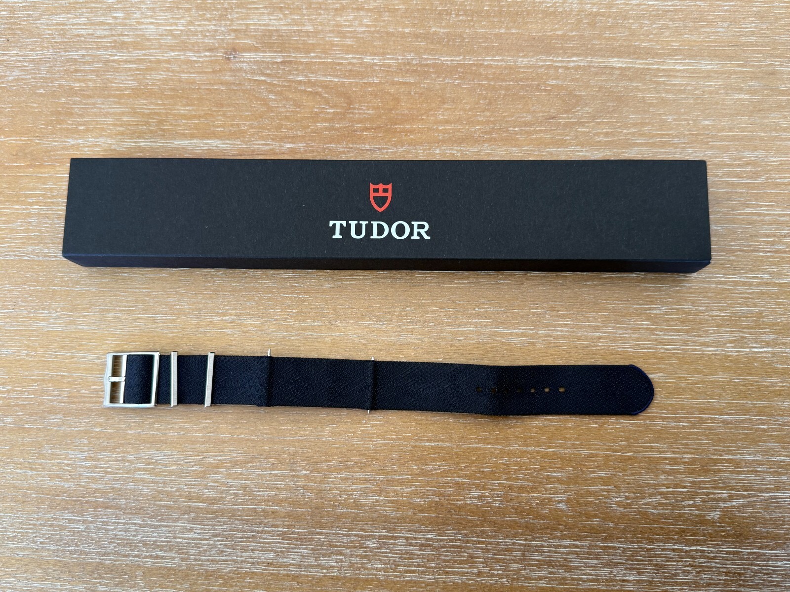 Tudor Black Bay 22mm Navy Blue Fabric strap with Stainless steel Buckle M79230B