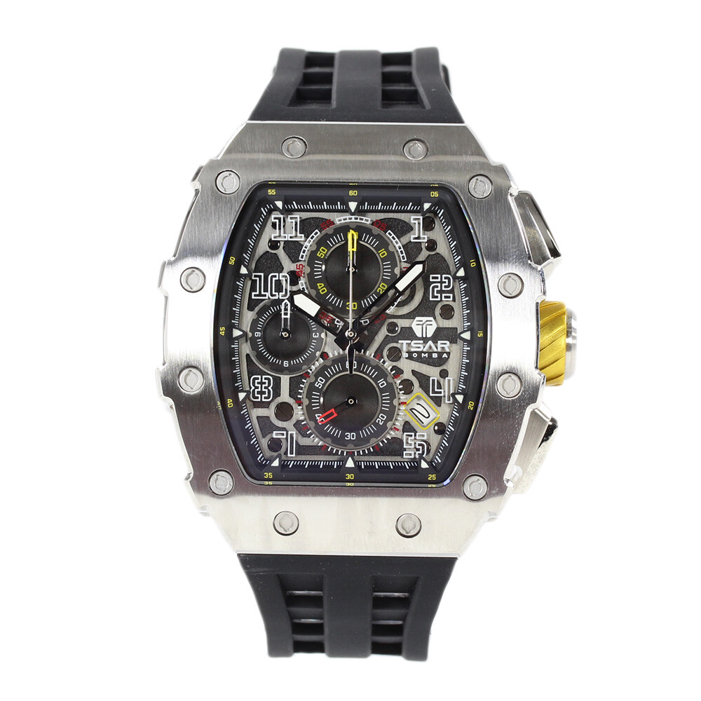 TSAR BOMBA TB8204Q Silver Black Elemental Series Automatic