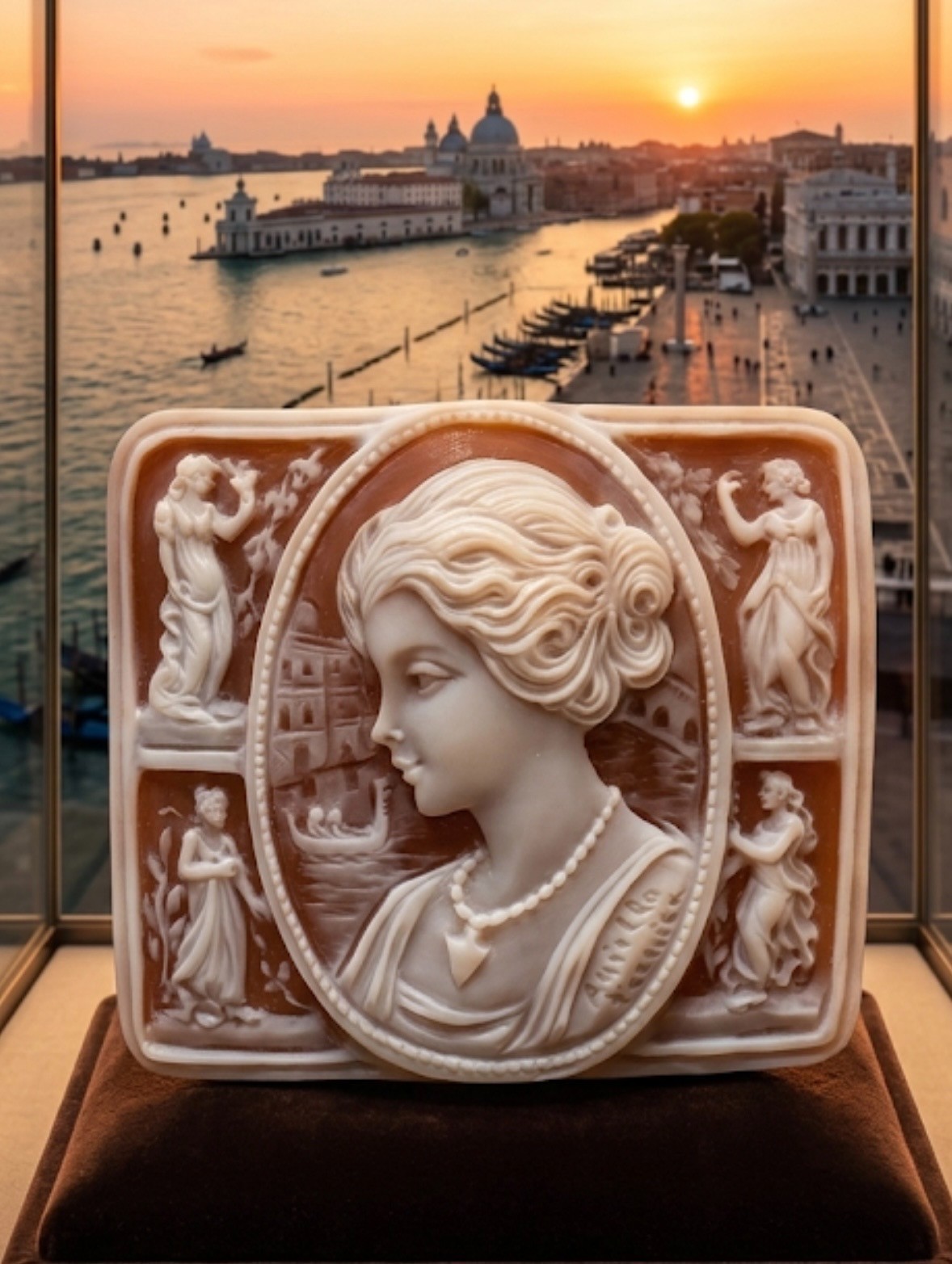 AMAZING SHELL CAMEO HANDMADE
