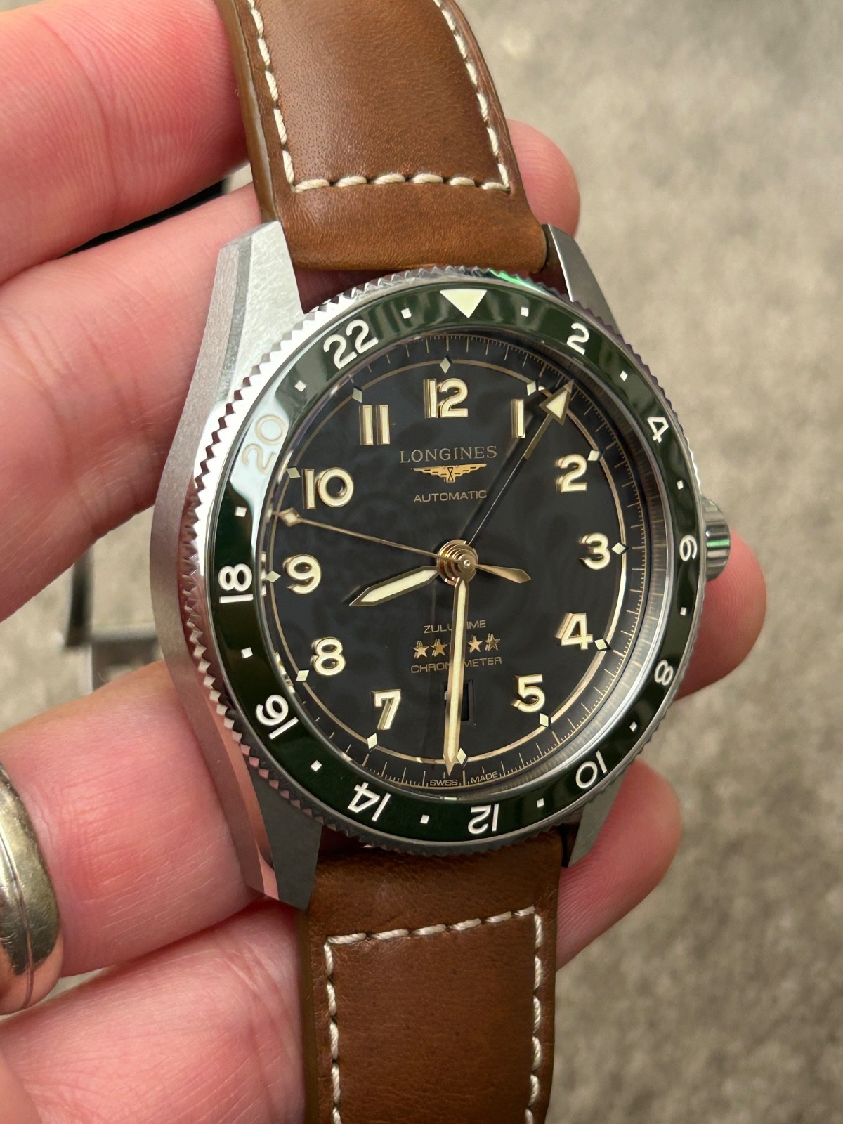 Longines Spirit Zulu Time GMT Anthracite Men’s Watch – L3.812.4.63.2