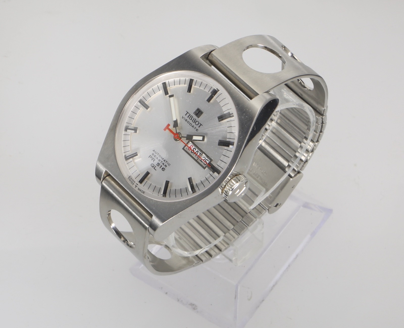 TISSOT HERITAGE AUTOMATIC PR516 GL SEASTAR BLACK DIAL W/ BOX & ALL BOOKLETS