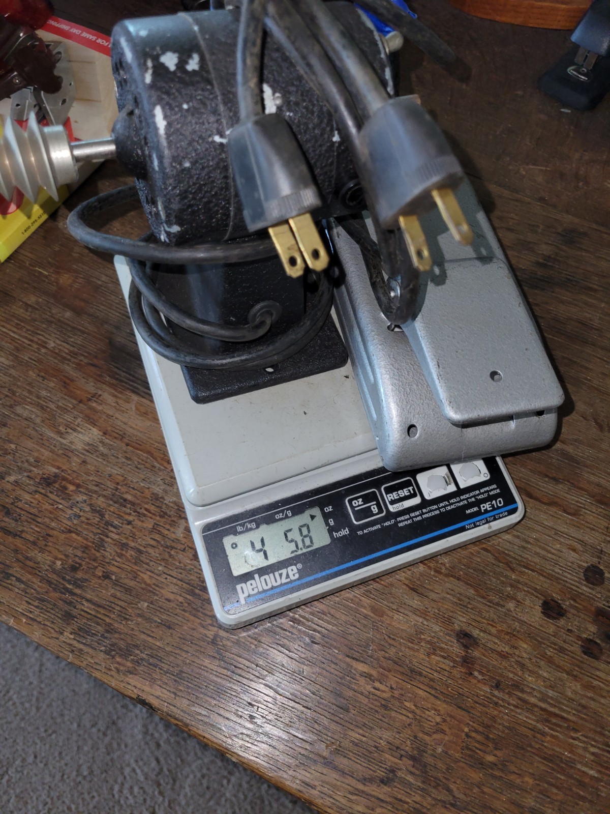 Vtg Jewelers WATCHMAKER Lathe Motor USA 110V w/variable speed foot-pedal Read