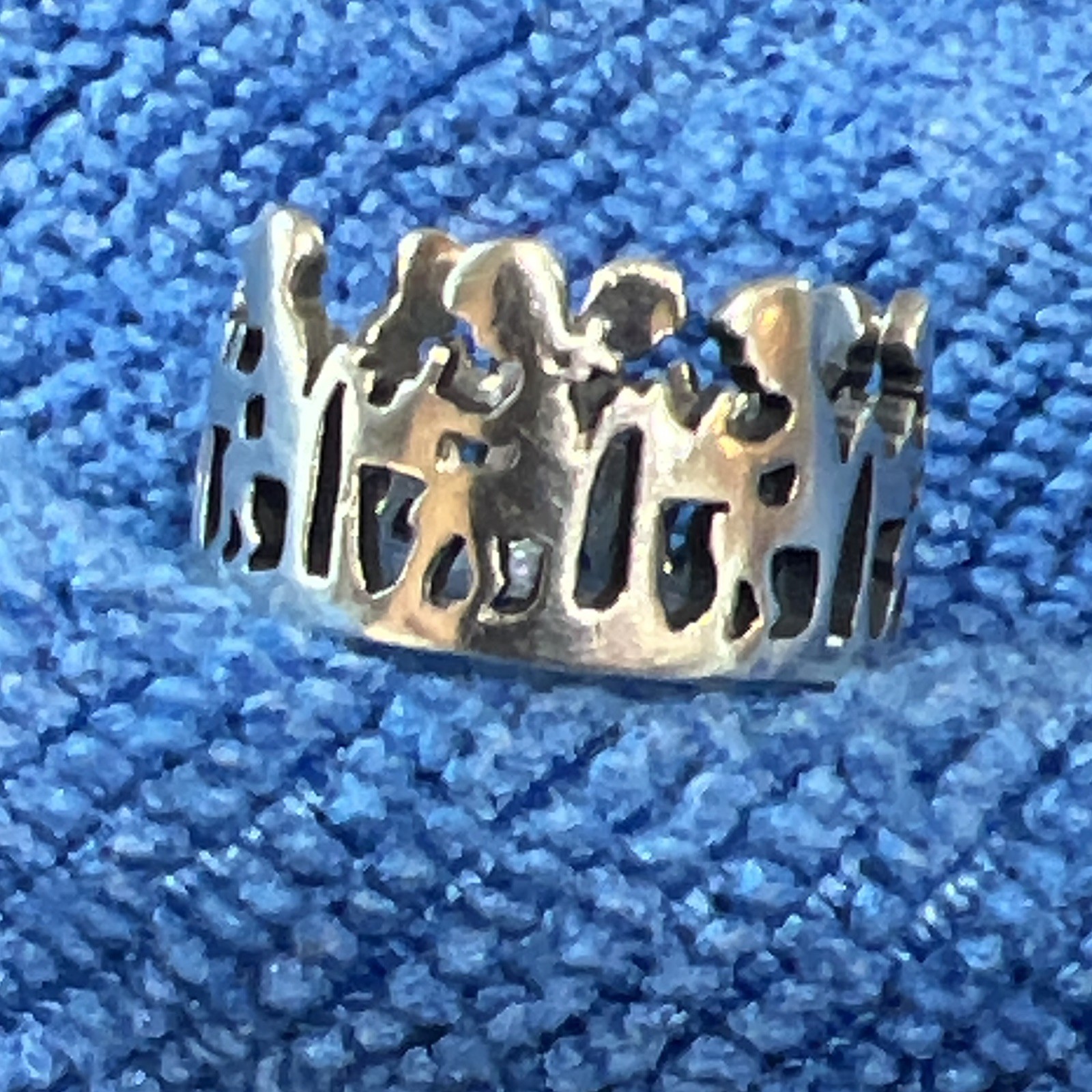 James Avery sterling silver ring kids at desk sz 5 teacher appreciation children