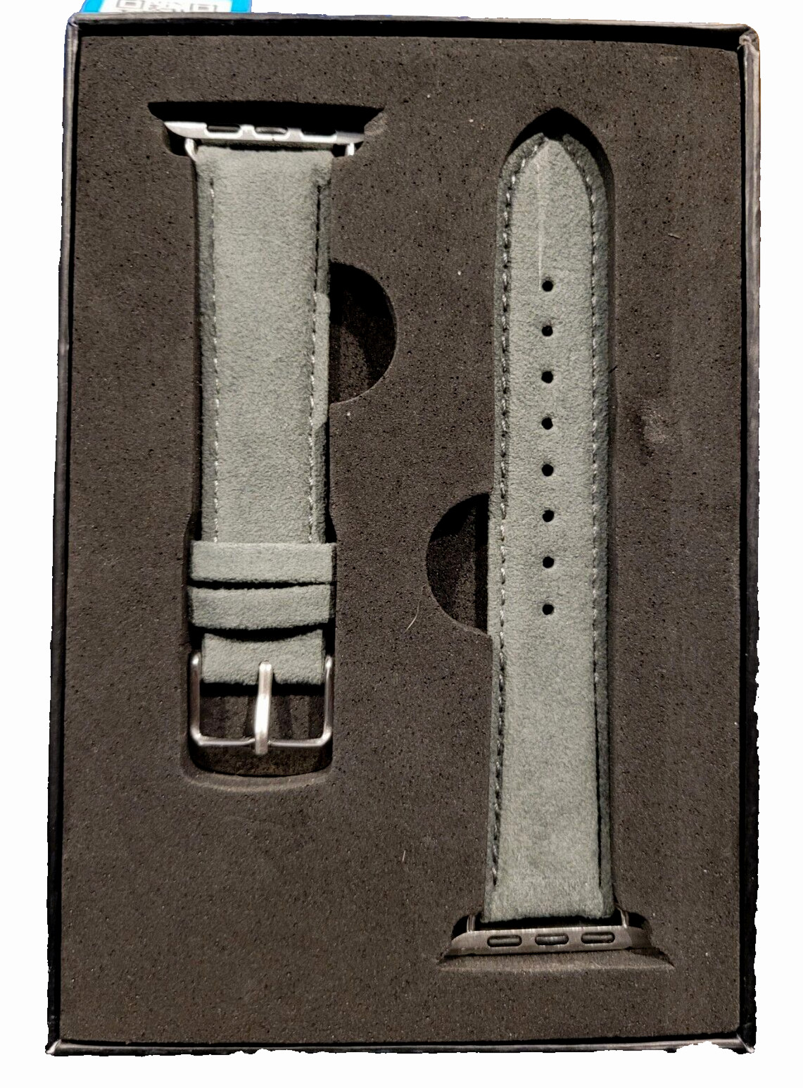 Alcantara Apple Watch Buckle Band – (Gray) – AABB44GY Ultra /42/44/45mm