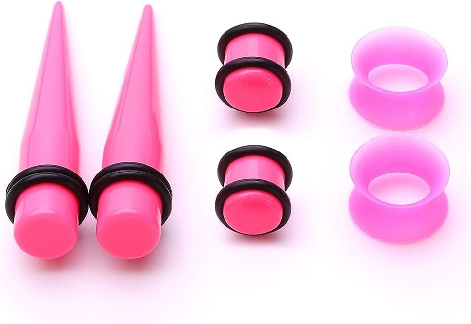 Complete 50-Piece Ear Stretching Kit for Comfortable Piercing