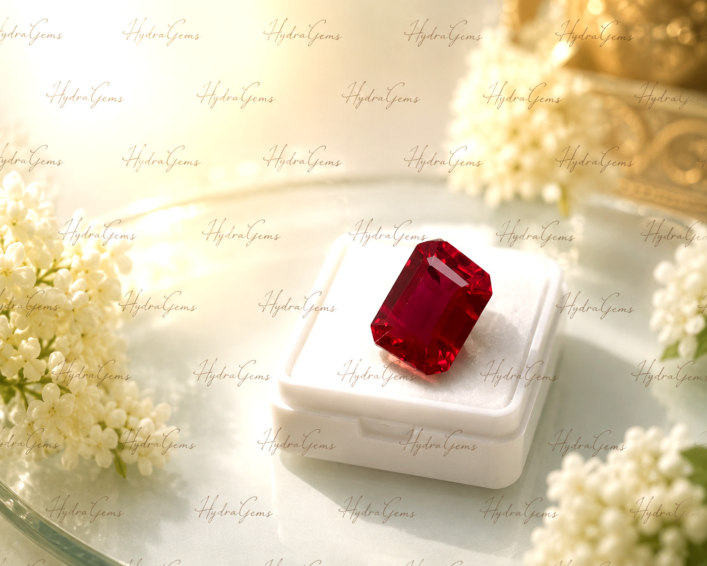 Burmese Pigeon Blood Ruby 12.55 Ct Natural Dark Red Emerald Cut Loose Gemstone