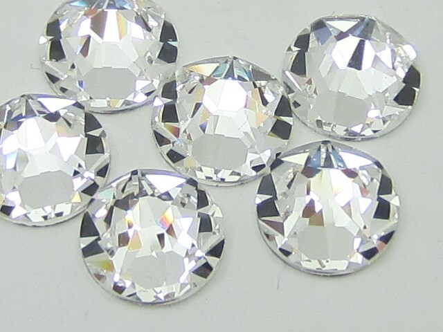 10ss CRYSTAL (maxima) FLATBACK PRECIOSA Rhinestones 1gr.