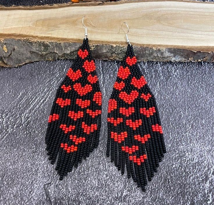 Boho Beaded Tassel Earrings Long Fringe Drop Dangle Festival Statement Jewelry