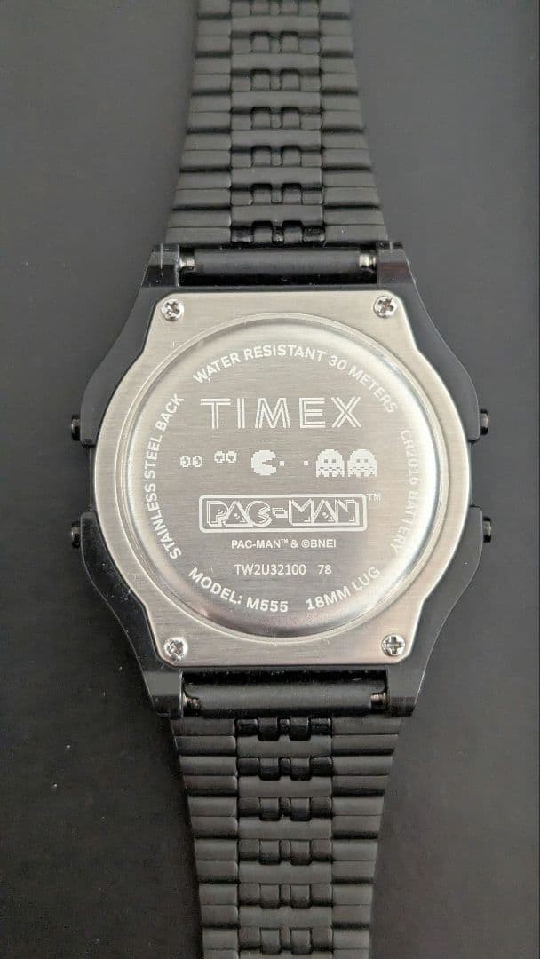 TIMEX Pacman Collab Digital Watch Black Mens Limited Edition Classic
