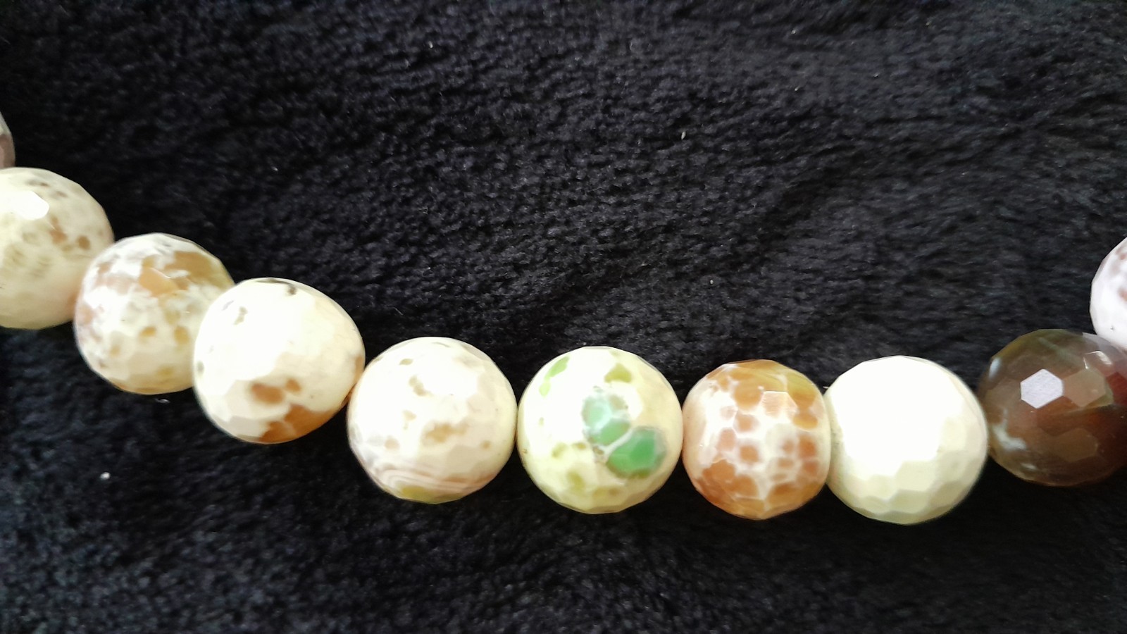Agate Meditation necklace – handmade 40cm length approx – FAST UK DELIVERY