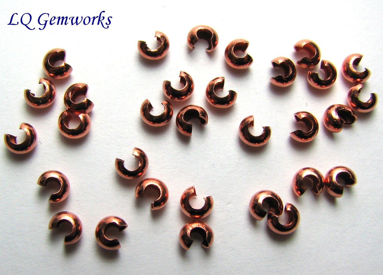 100 ea COPPER 3.5mm Crimp Covers