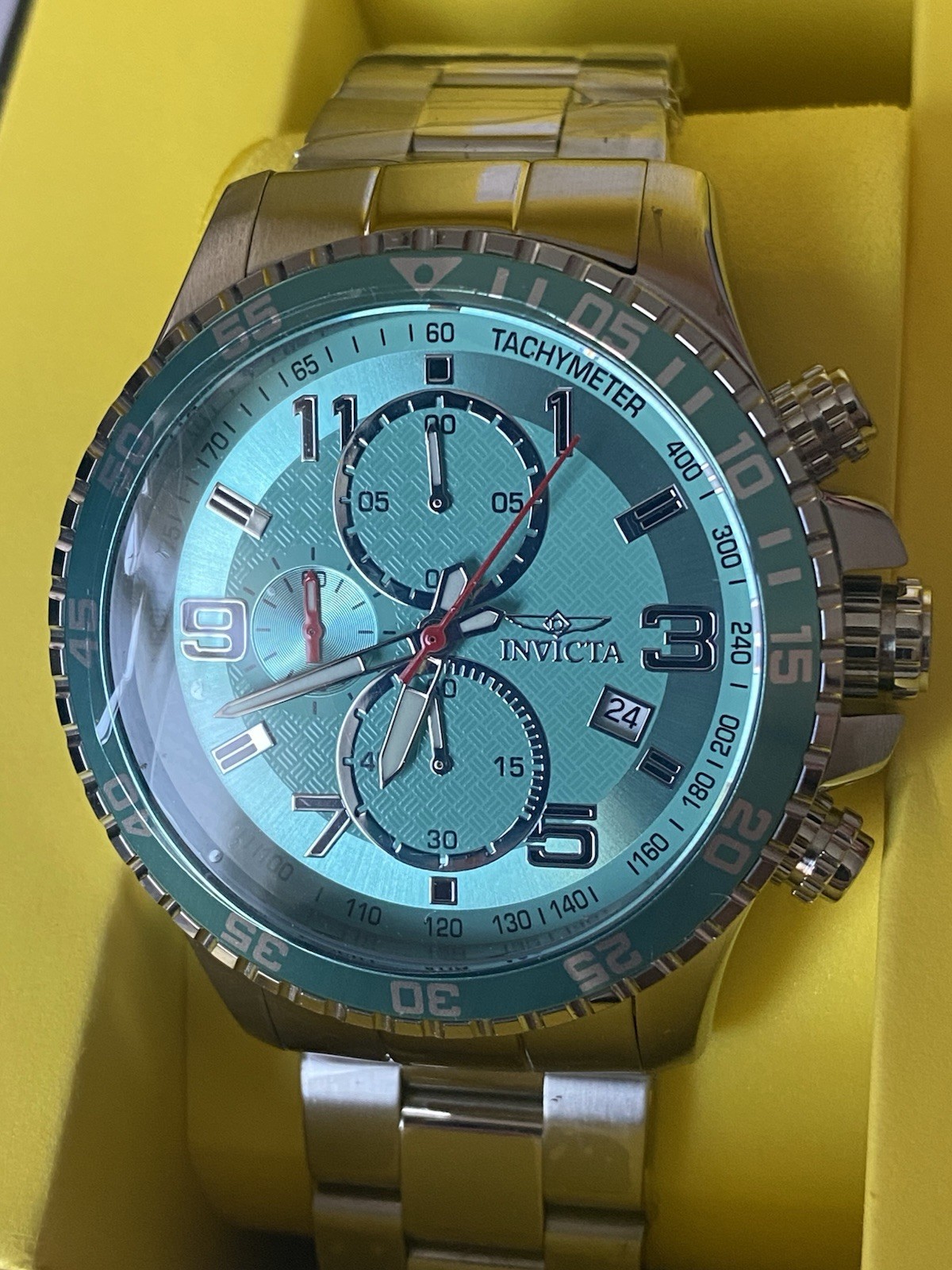 Brand New Invicta Specialty Mach Gala Men’s Watch 48mm Steel (69820) TachyMeter