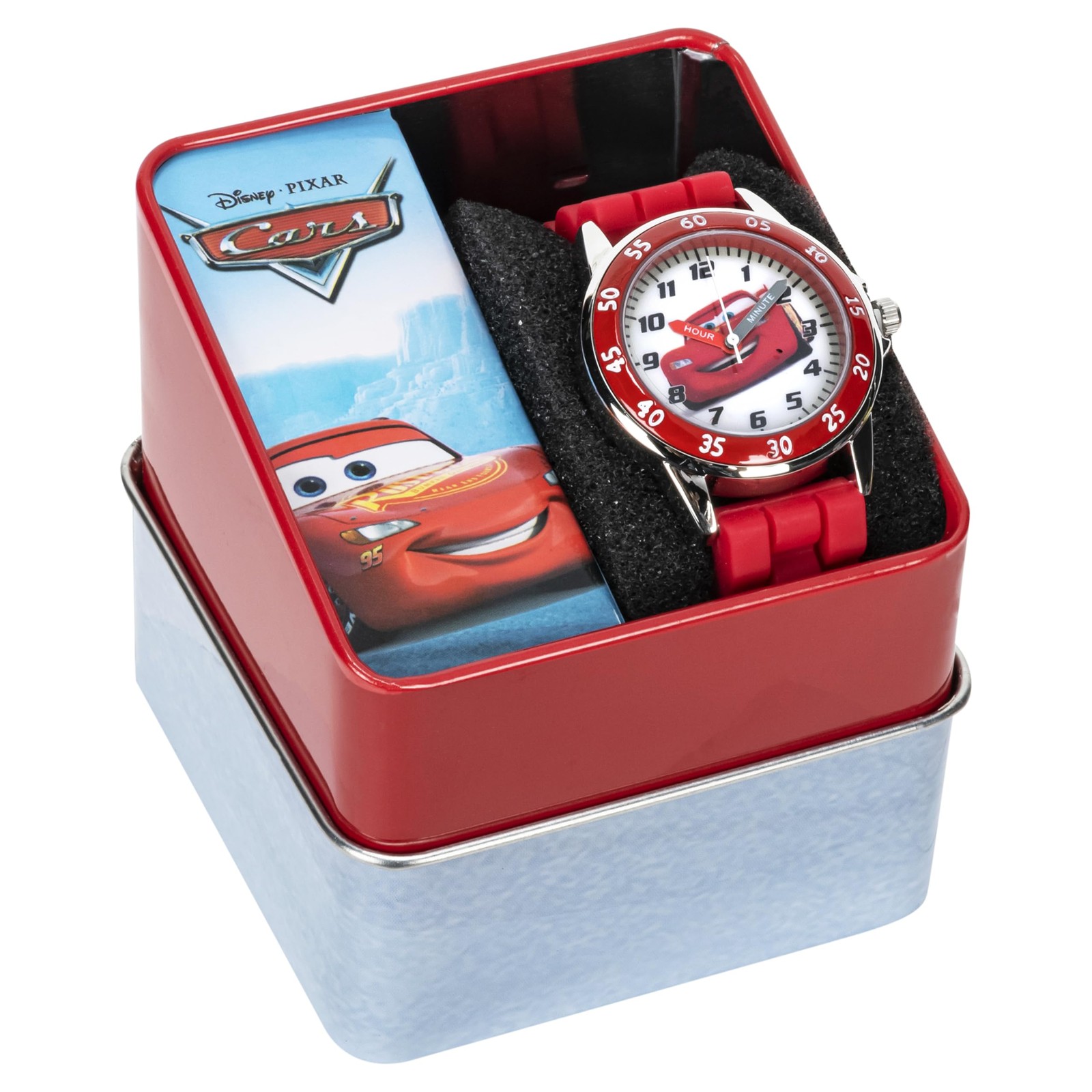 Disney Cars Kids Watch Time Teacher Adjustable Strap Safe Non Toxic Learning