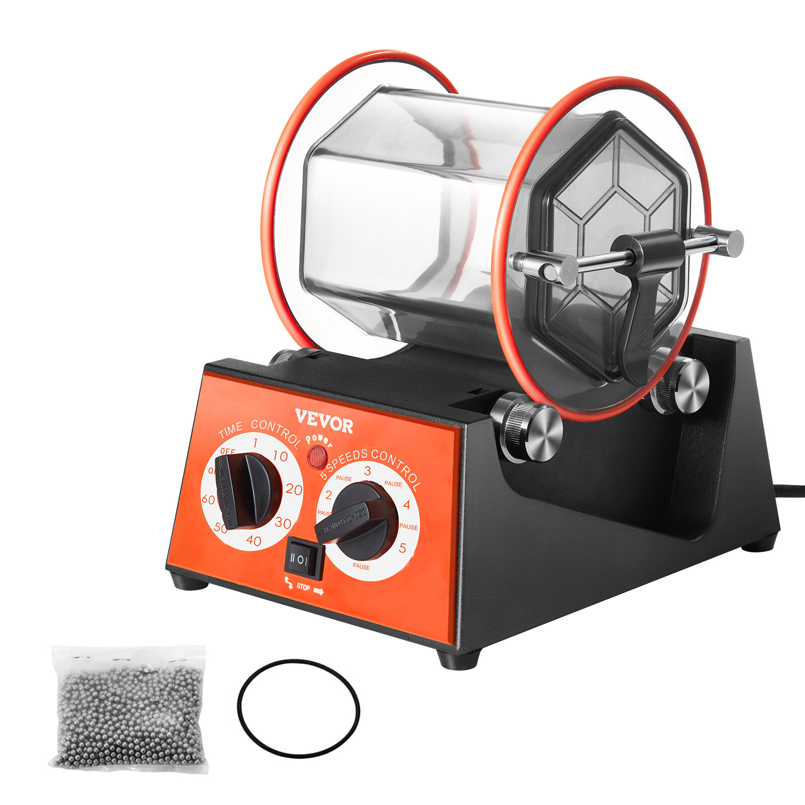 VEVOR 5kg Rotary Tumbler Surface Polisher Jewelry Polish Finish Machine Gem DIY
