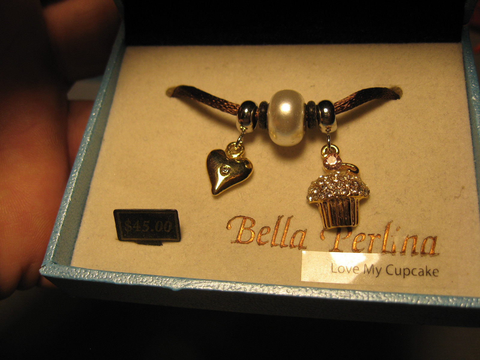 Bella Perlina European Braclet Charms, Crystals & Beads Love My CupCake