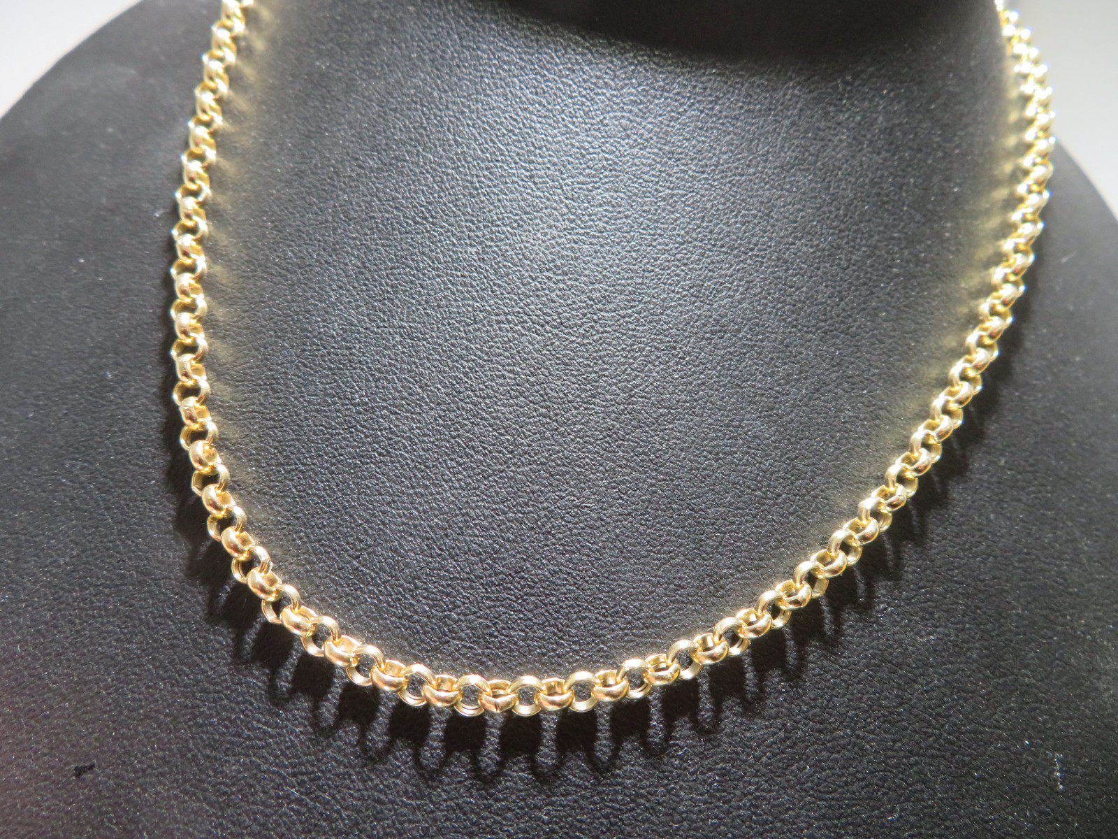 18K YG MILOR O LINK NECKLACE 19″ LONG 3.68 MM THICK 7.00 grams (AI-2646)
