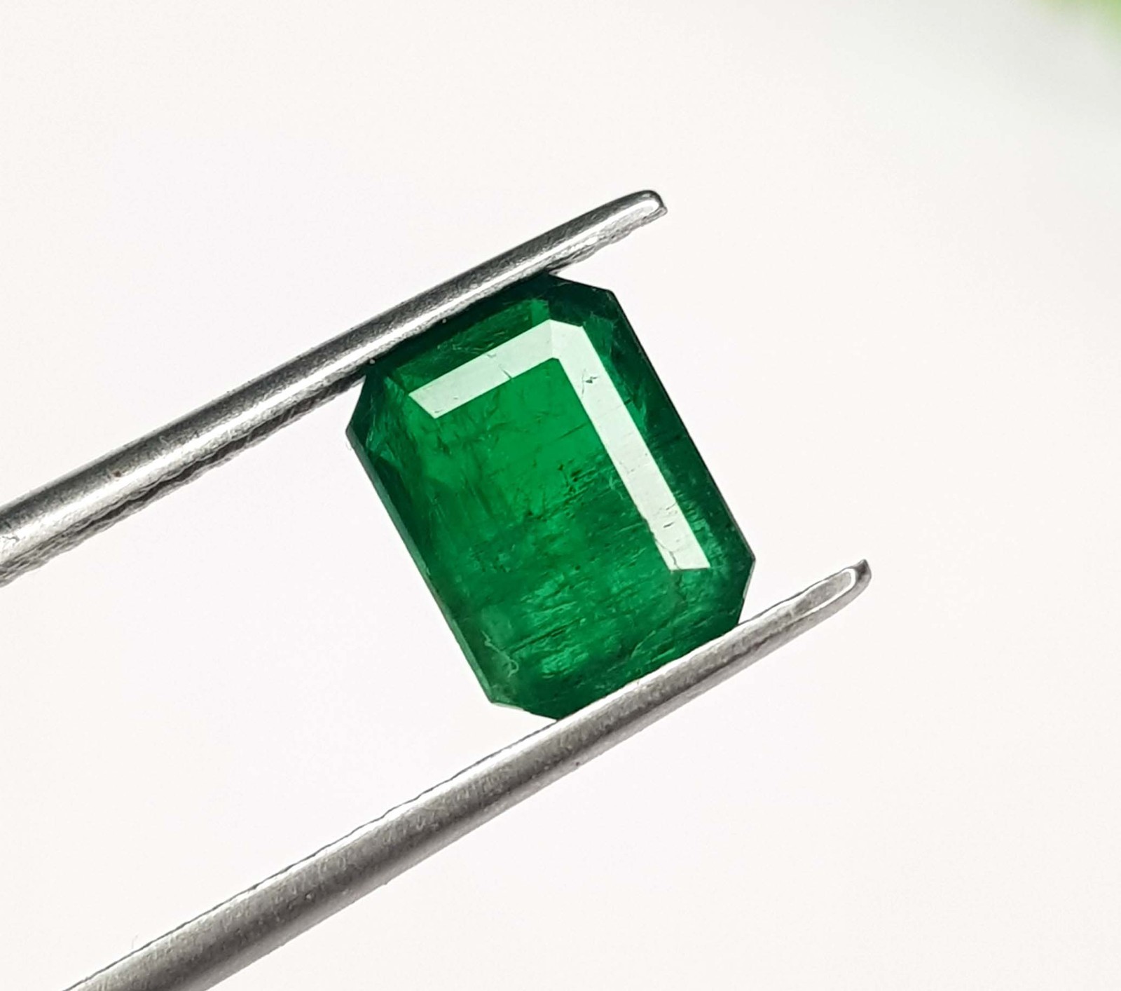 1.63 Ct Natural Emerald Zambian octagon Cut Untreated loose Gemstone