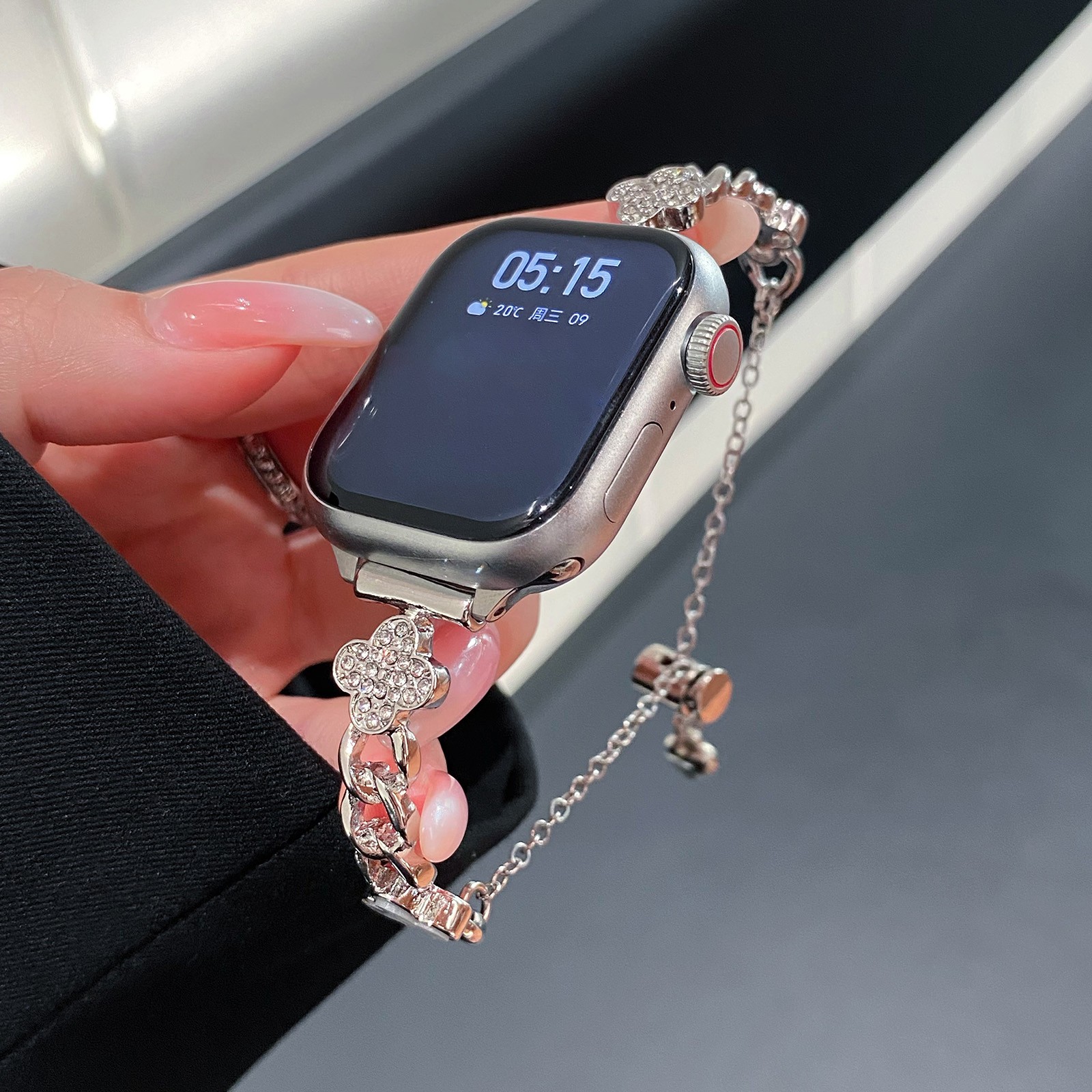 For iWatch Series 11/10/9/8/7/SE/Ultra 3 Elegant Metal Bracelet Strap Watch Band