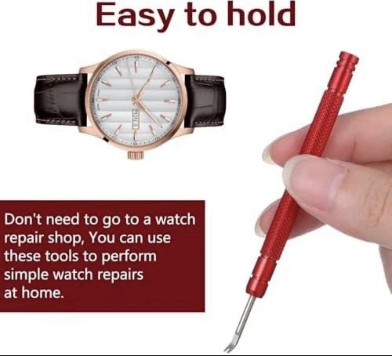 8Pcs Watch Hands Repair Tool Kit Set Watch Hand Removal Tool Dial Protector