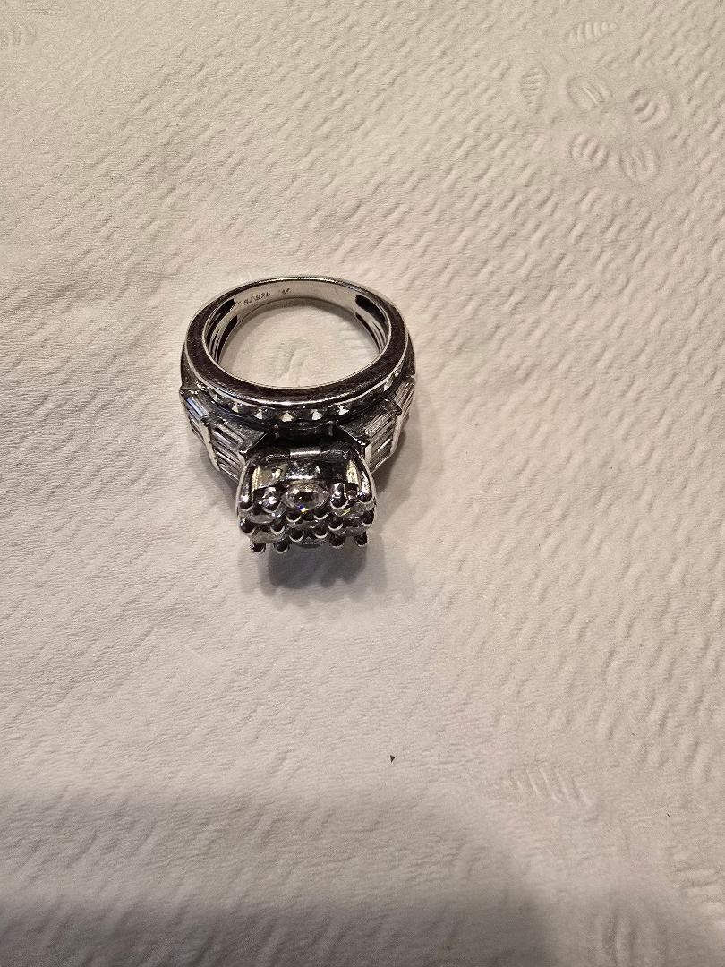 Sterling Silver JTV Bella Luce Cluster Ring – Size 7