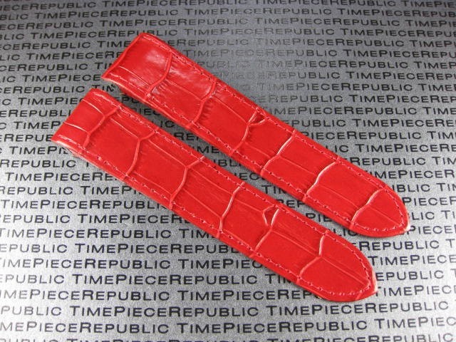 20mm Leather Strap Alligator Grain Watch Band Cartier for SANTOS 100 Medium 32mm