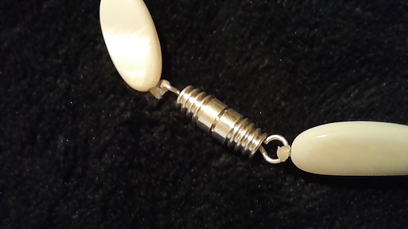 Mother of Pearl Prayernecklace – handmade 40cm length approx – FAST UK DELIVERY