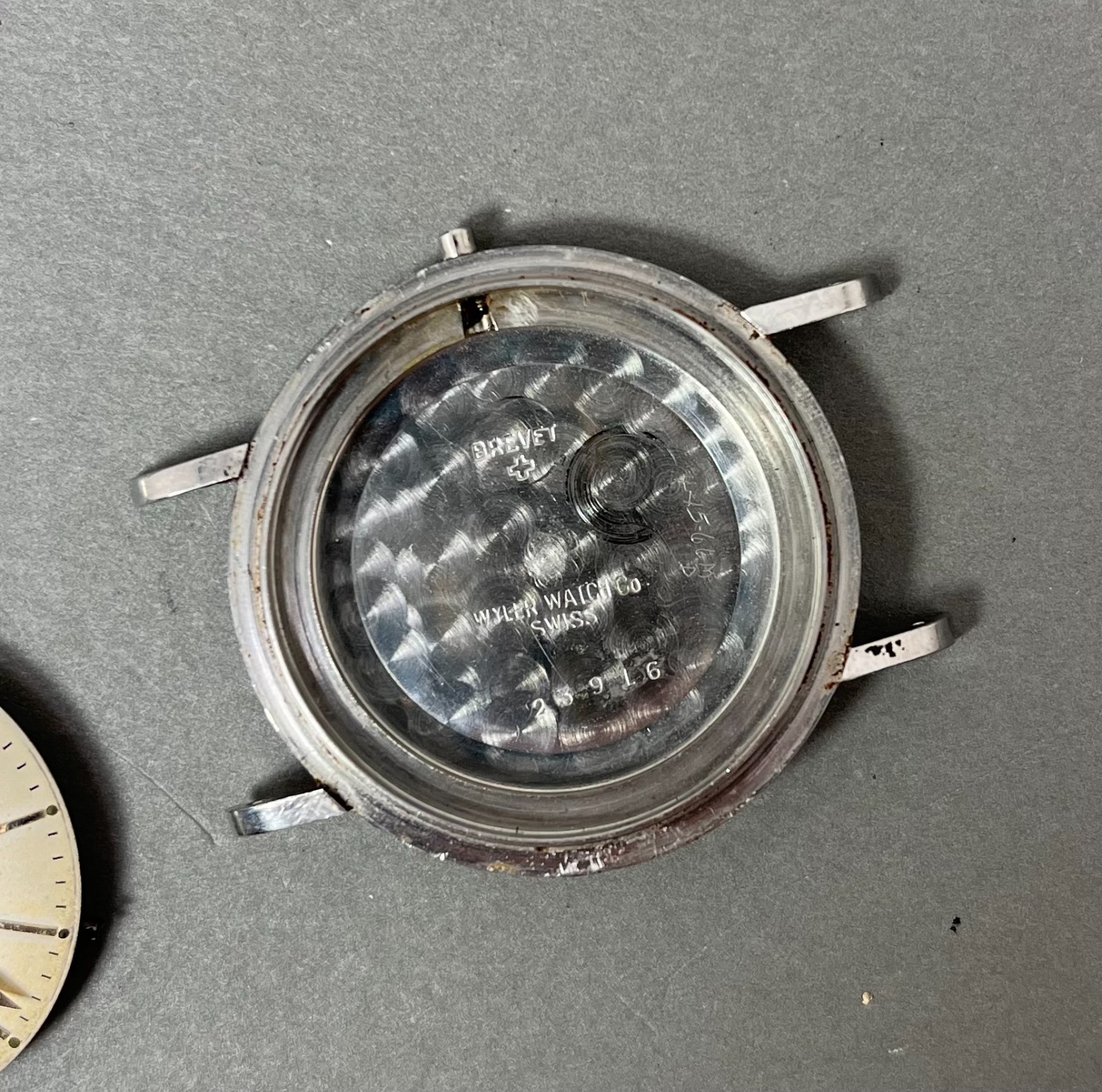 Vintage Wyler Incaflex 17j Stainless cal. WH27 Manual Wind 34mm Estate Watch