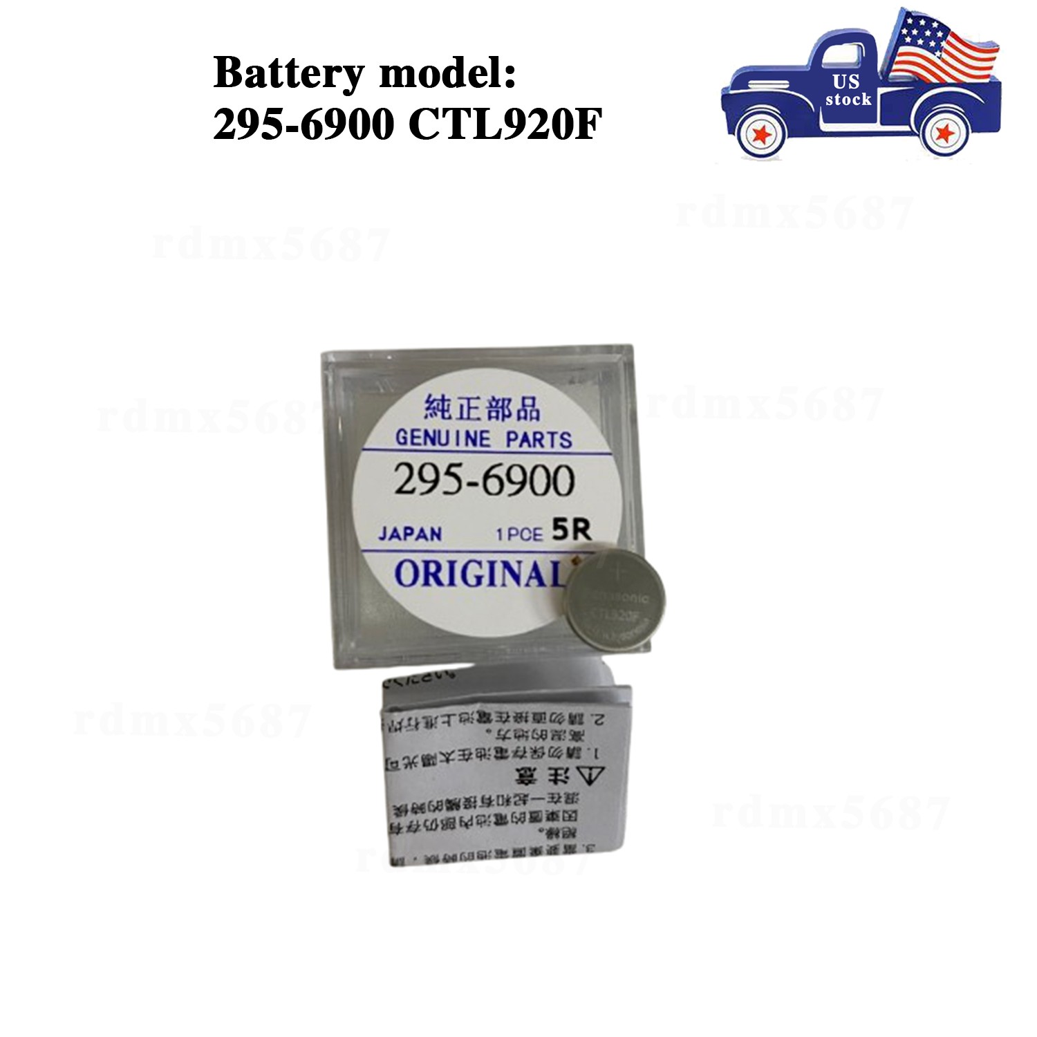New Battery 295-69 CTL920 For Panasonic Eco-Drive Watch E600 E610 E650 E660 E670