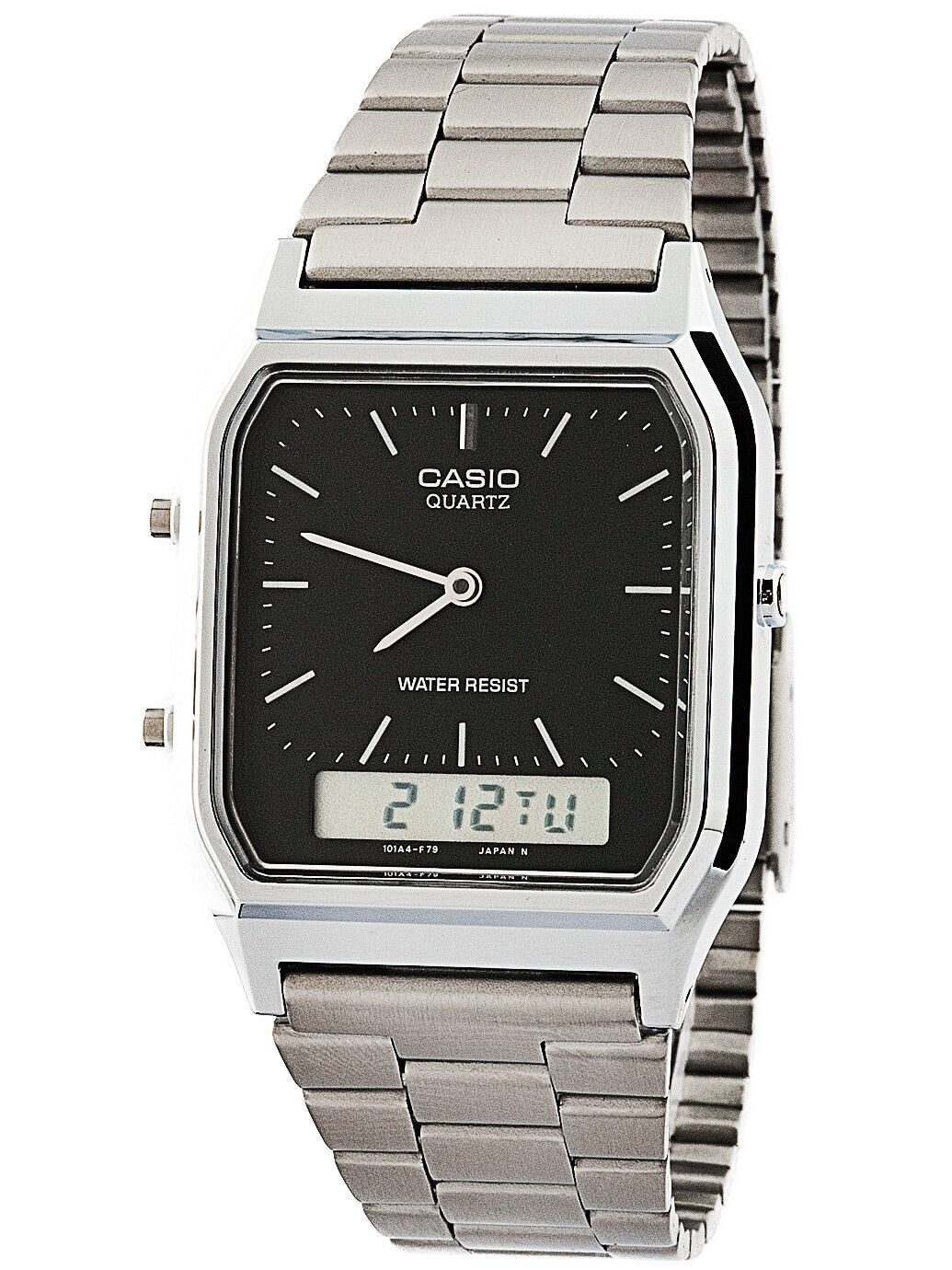 Casio New AQ230A-1D Retro Digital Analog Alarm Mens Watch