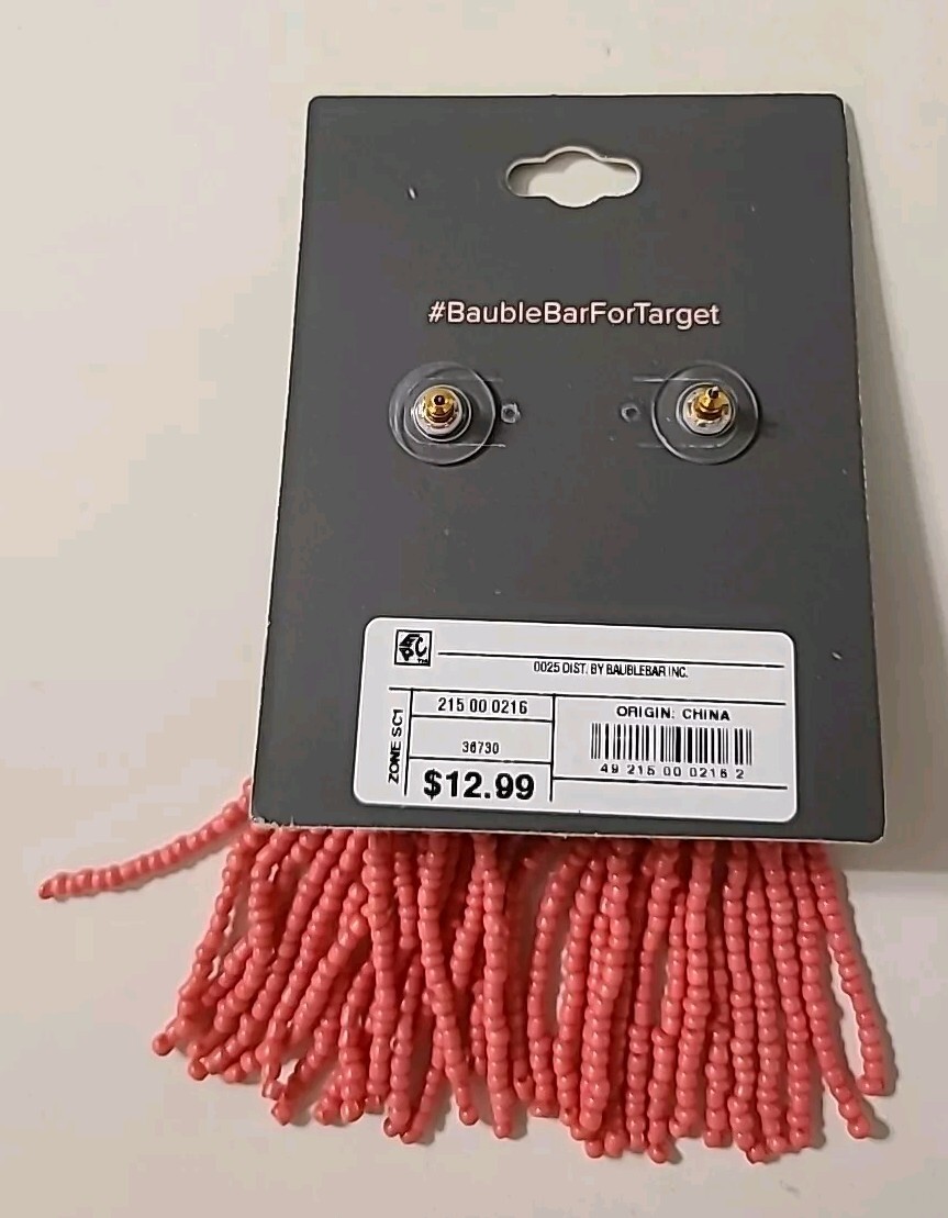 TASSEL EARRINGS CORAL SUGARFIX BY BAUBLEBAR