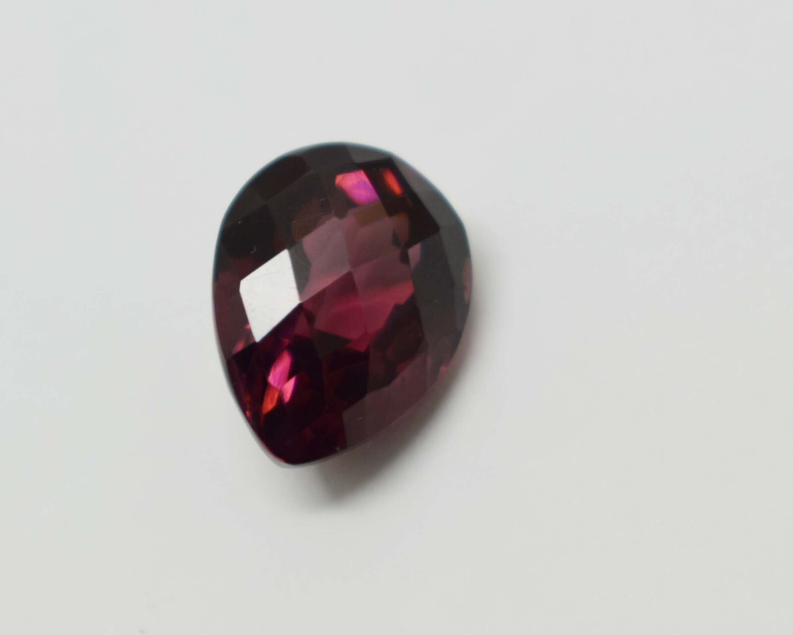 11.15 Ct Beautiful Vibrant Natural Hessonite Red❤ Garnet Gemstone Rare Pear Cut