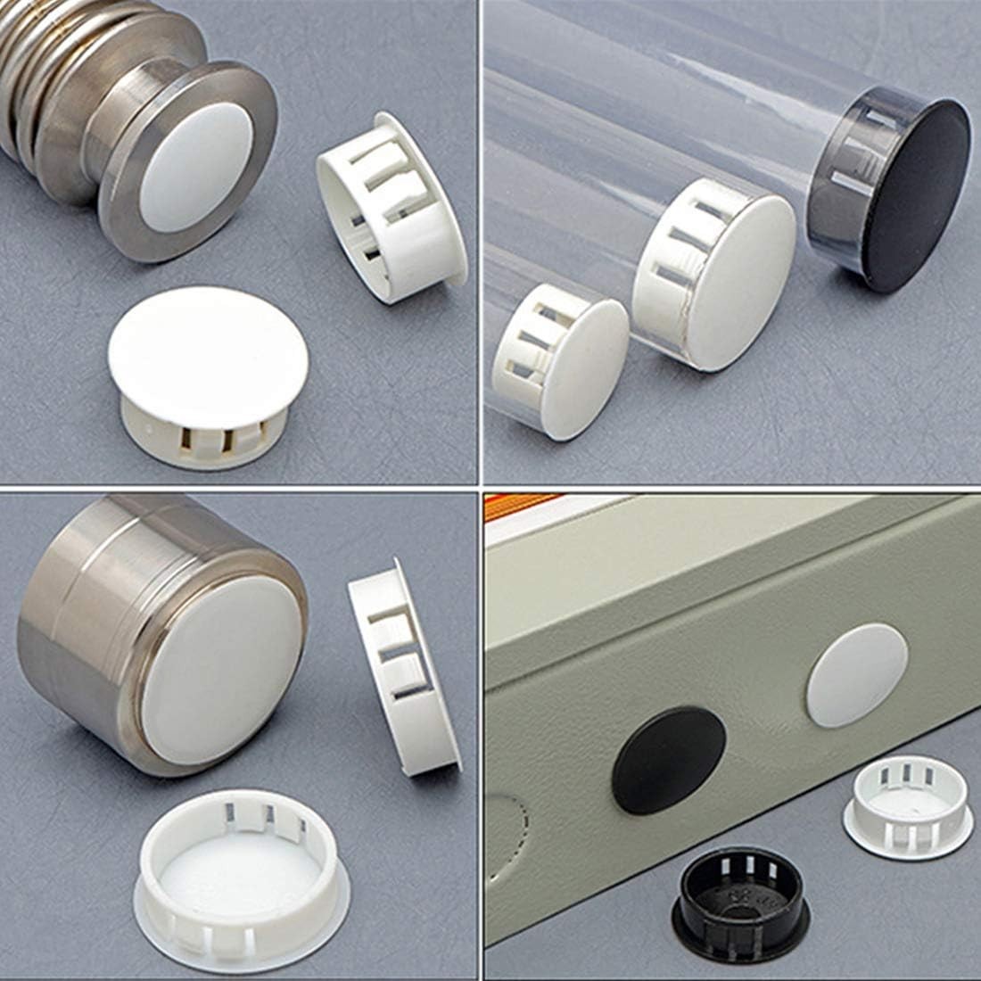 Versatile 10mm Snap-In Black Hole Plugs – 30PCS for Indoor & Outdoor Use