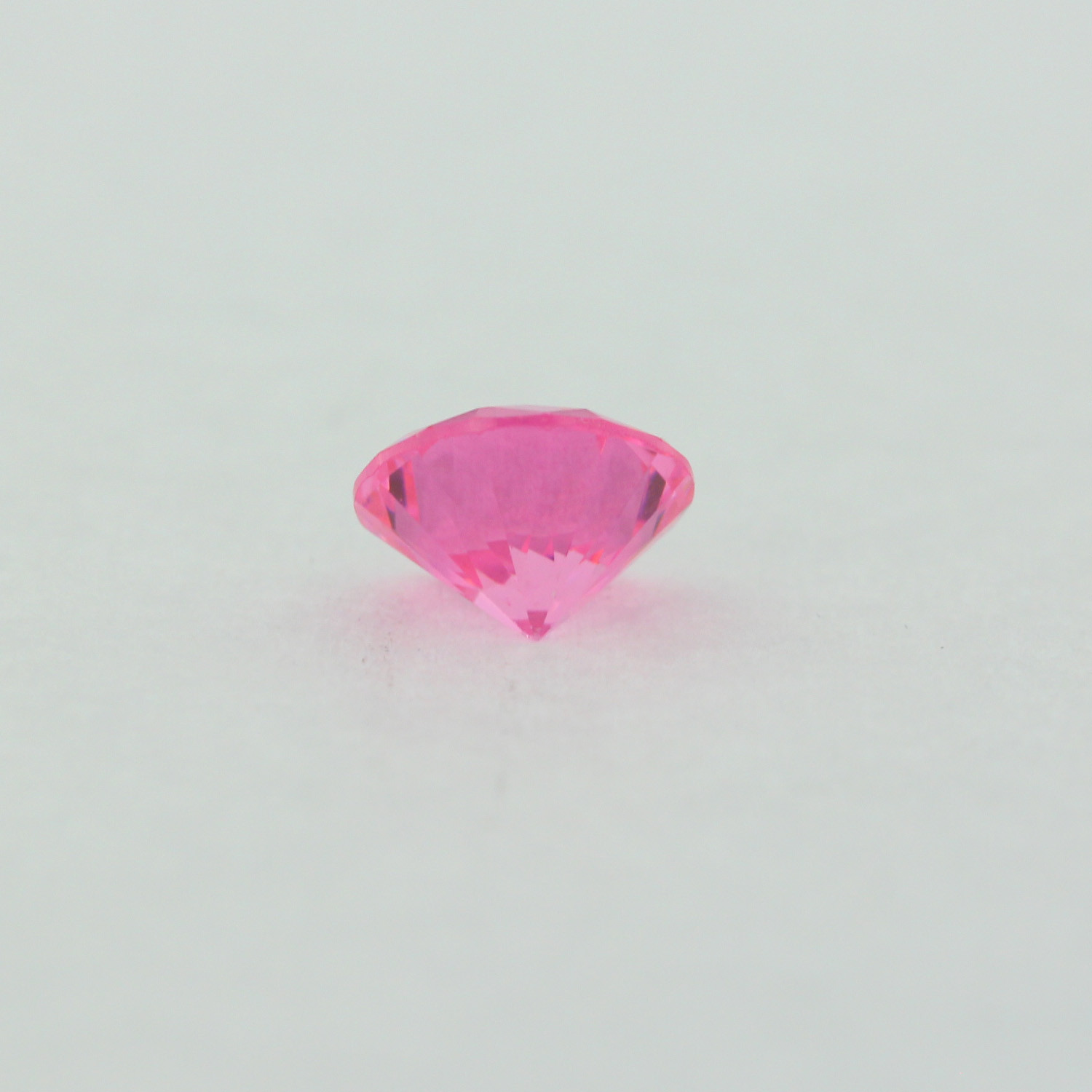 Loose Round Cut Shape Pink Sapphire CZ Stone Single Cubic Zirconia Birthstone