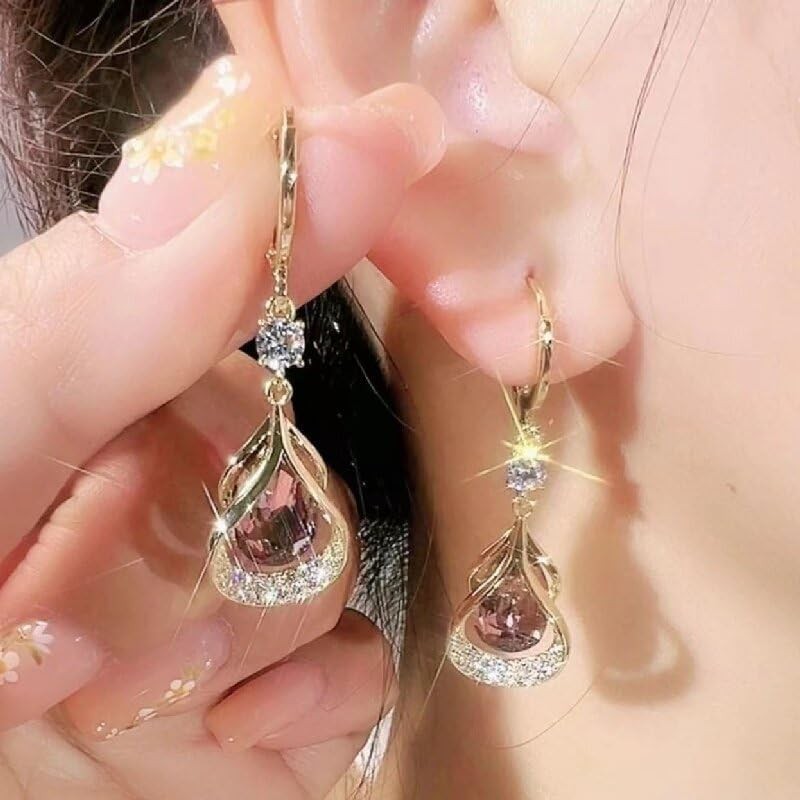 Fashion Earrings, Women’s Sparkling Rhinestone Pendant High-end Earrings, Suitab