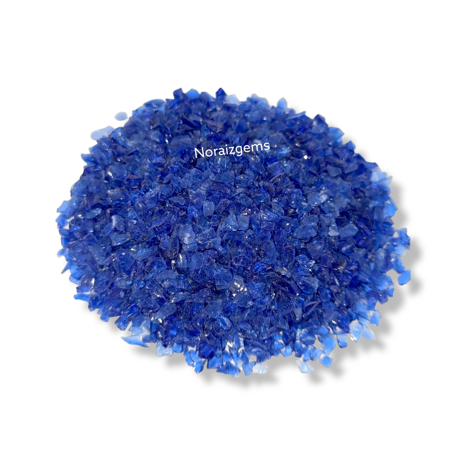 Crushed Blue Hydro Quartz Gemstone Coarse For Woodworking, Ring Inlay, Resin Art